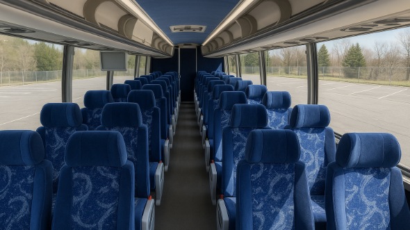 Interior of Charter Bus Company Elgin's 40 Passenger Charter Bus in Elgin