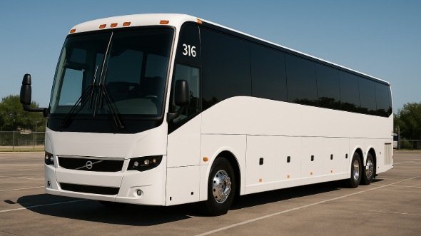 Exterior of Charter Bus Company Hammond's 40 Passenger Party Bus in Hammond