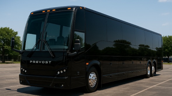 Exterior of Charter Bus Company Hoffman Estates's 40 Passenger Party Bus in Hoffman Estates