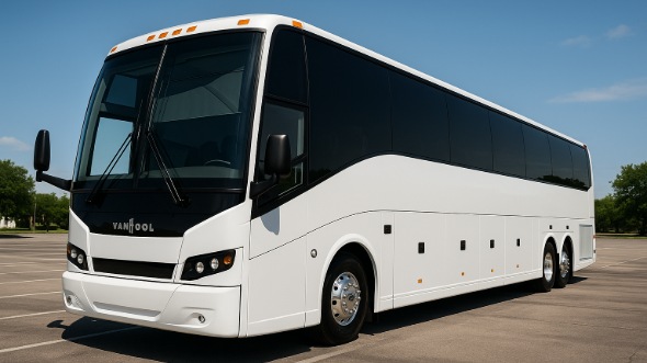 Exterior of Charter Bus Company Arlington Heights's 50 Passenger Party Bus in Arlington Heights