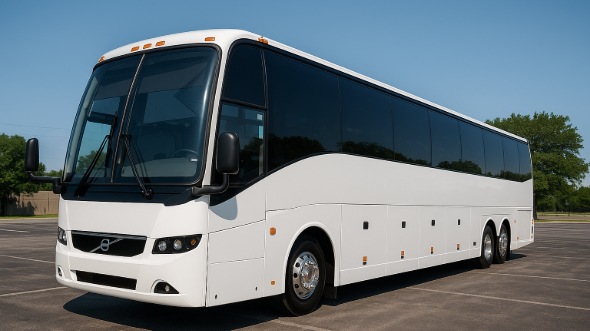Exterior of Charter Bus Company Elgin's 54 Passenger Charter Bus in Elgin